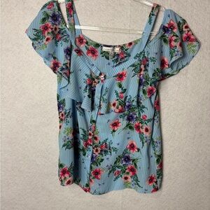 Moa moa Floral Top Size M